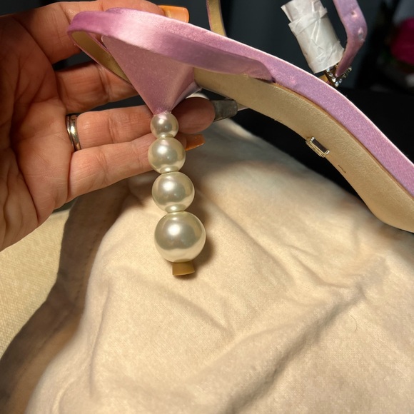 Badgley Mischka Pink Strappy Heels - Picture 4 of 6